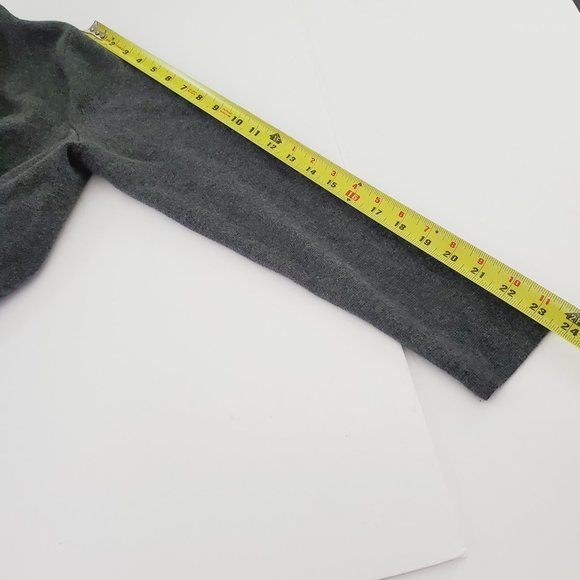 Talbots Cardigan Open Front Classic Cotton Grey M - Picture 10 of 15